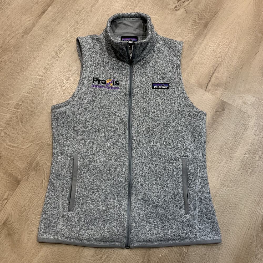 Patagonia Better Sweater Vest Women's XS Gray Fleece Full Zip Logo Jacket Warm